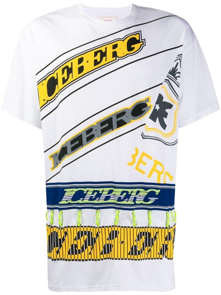 Iceberg Logo Oversized T-shirt - White