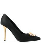 Versace Satin Pumps - Black