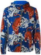 Gucci Bengal Tiger Print Jacket, Men's, Size: 52, Green, Polyamide