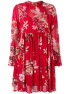 Twin-set Floral Dress - Red