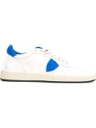 Philippe Model Logo Patch Sneakers, Men's, Size: 43, White, Leather/rubber