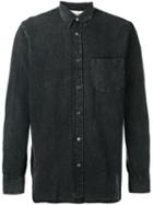Our Legacy Buttoned Denim Shirt, Men's, Size: 48, Grey, Cotton/linen/flax