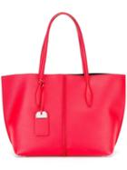 Tod's Large Tote Bag, Women's, Red, Leather