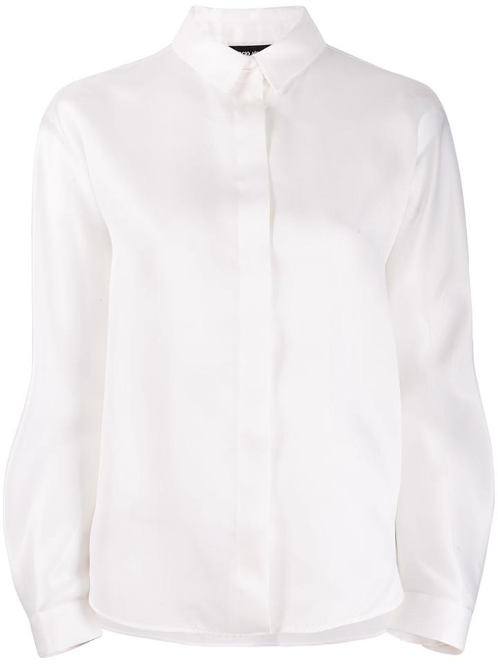 Giorgio Armani Classic Collar Shirt - White