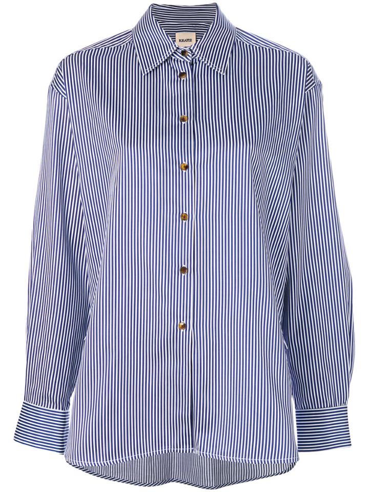 Khaite Classic Striped Shirt - Blue