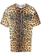 Moschino Leopard Print T-shirt - Black