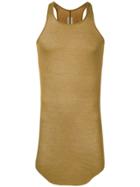 Rick Owens Ribbed Fitted Vest Top - Green