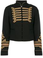 Red Valentino Cropped Band Jacket - Black