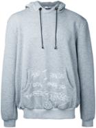 Selfmade By Gianfranco Villegas - Embroidered Camouflage Panel Hoodie - Men - Cotton - 50, Grey, Cotton