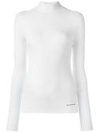 Balenciaga Roll Neck Jumper, Women's, Size: Medium, White, Polyamide/spandex/elastane