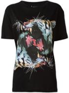 Marcelo Burlon County Of Milan - Tiger Print T-shirt - Women - Cotton - Xs, Black, Cotton