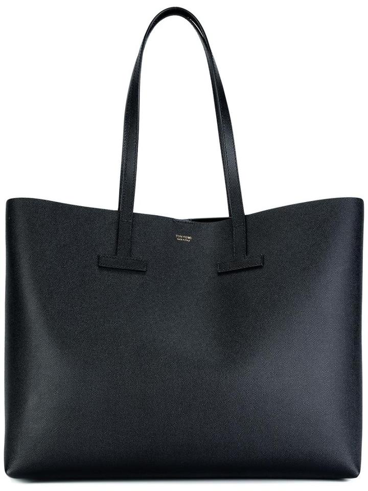 Tom Ford - Logo Stamp Tote - Women - Calf Leather - One Size, Women's, Black, Calf Leather