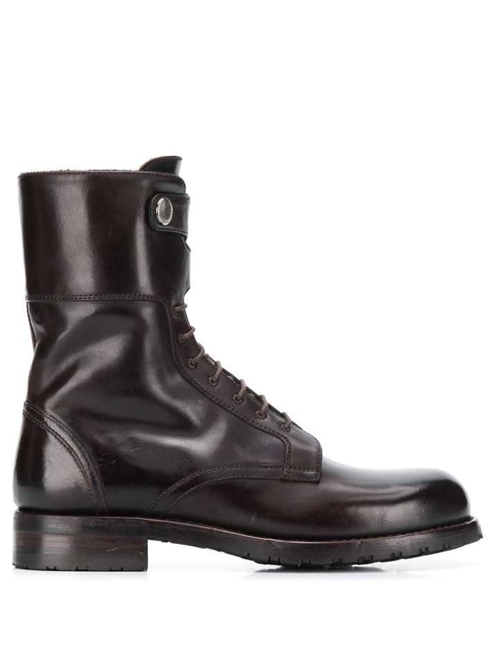 Alberto Fasciani Windy Decorative Button Ankle Boots - Brown