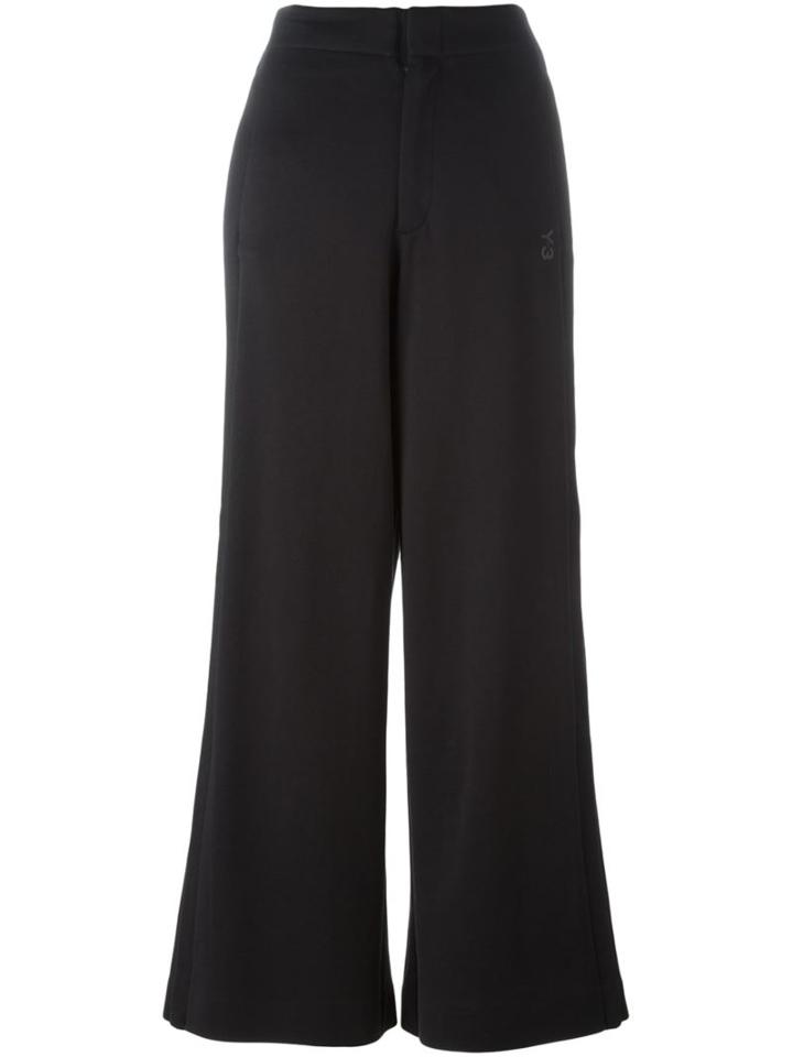 Y-3 Wide Leg Trousers, Women's, Size: Xxs, Black, Cotton