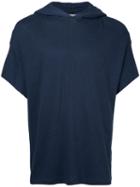 Mr. Completely - Hooded T-shirt - Men - Cotton - L, Blue, Cotton