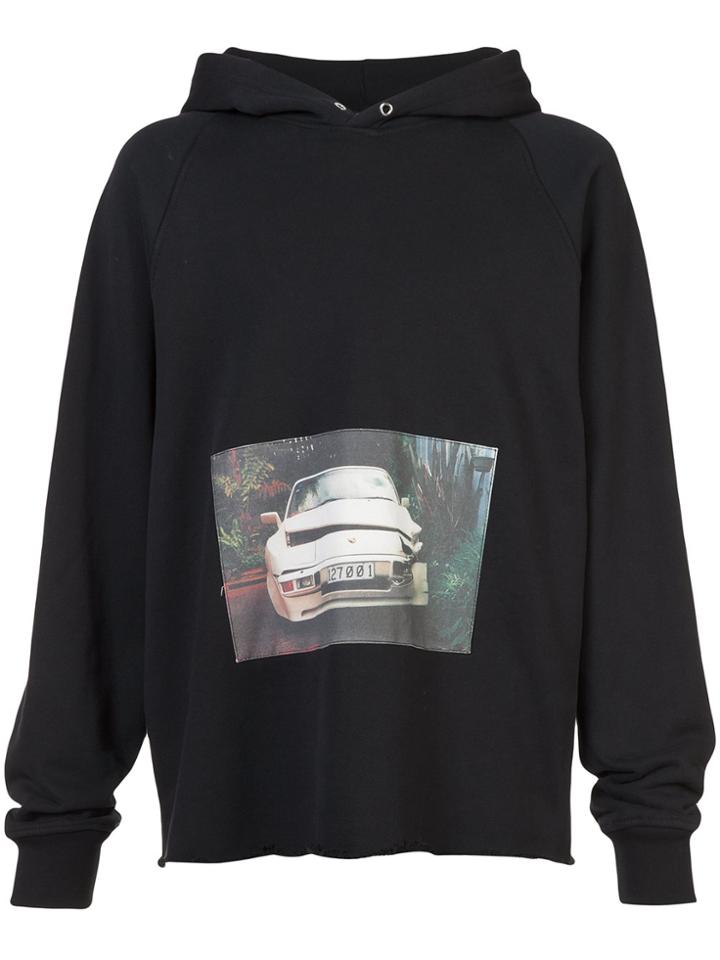Enfants Riches Déprimés Crashed Car Print Hoodie - Black