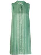Zeus+dione Hera Embroidered Mini Dress - Green