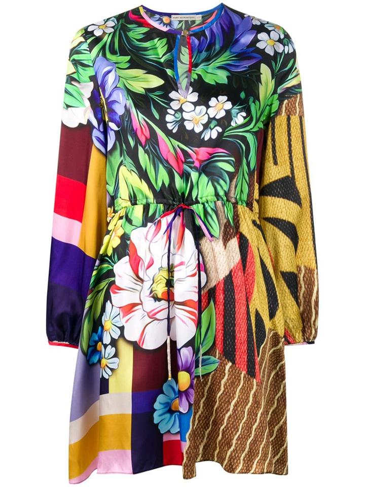 Mary Katrantzou Printed Flared Dress - Yellow & Orange