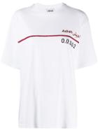 Adish Embroidered Stripe T-shirt - White