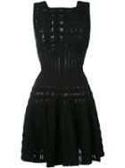 Alaïa Flared Mini Dress, Size: 36, Black, Polyester/viscose/polyamide/spandex/elastane