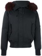 Kenzo 'tech' Puffer Jacket, Men's, Size: Xs, Black, Nylon/polyester/racoon Fur/feather Down