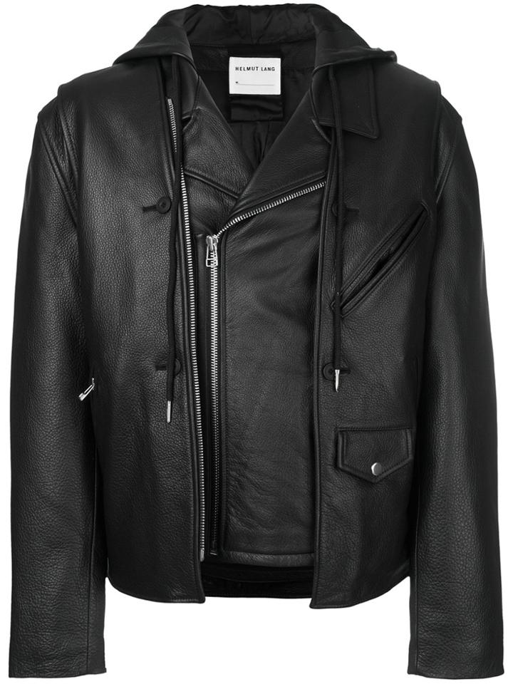 Helmut Lang Layered Biker Jacket - Black
