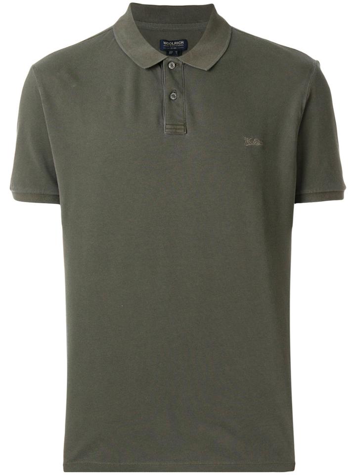 Woolrich Logo Detail Polo Shirt - Green