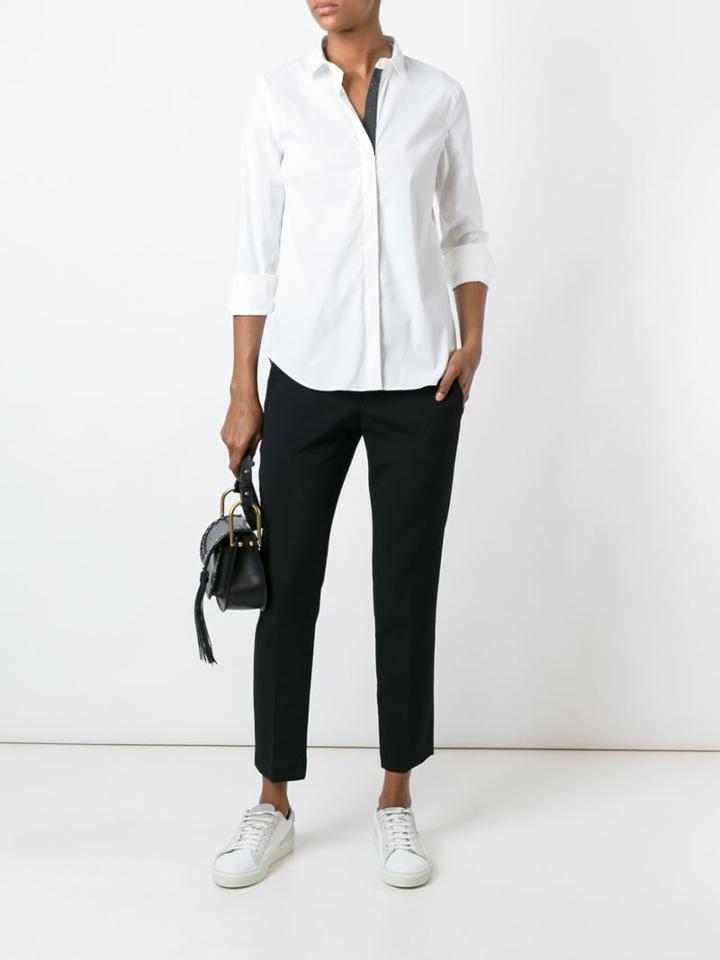 Brunello Cucinelli Embellished Placket Shirt