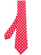 Kiton Polka Dot Print Blouse - Red
