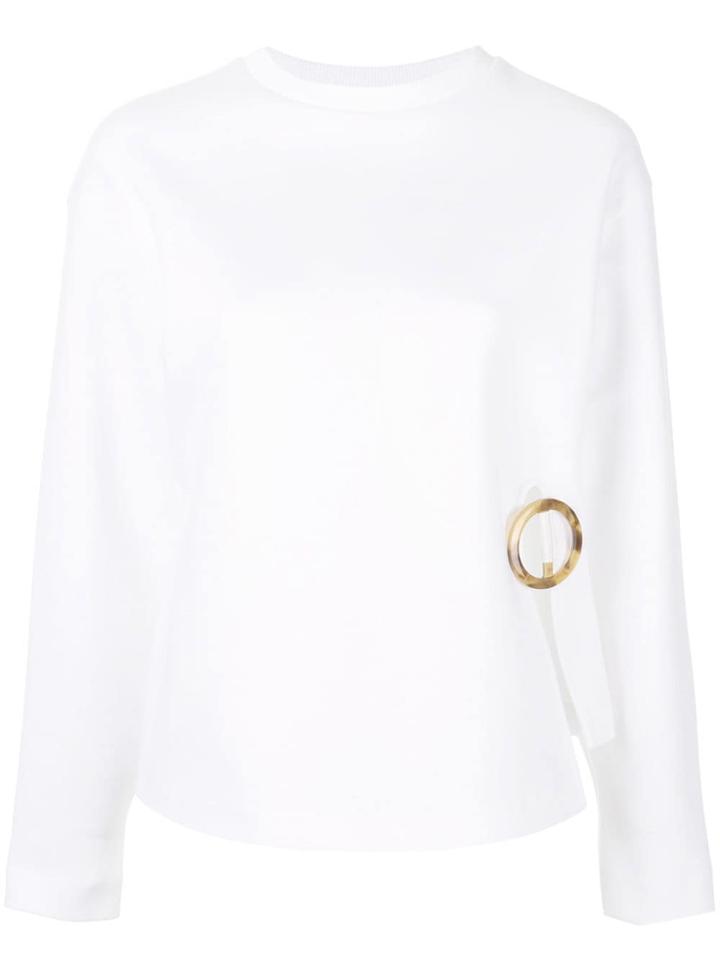 Le Ciel Bleu White Longsleeved Sweater
