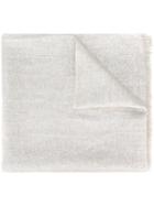 Brunello Cucinelli Plain Scarf, Women's, Nude/neutrals, Linen/flax/polyester/polyamide