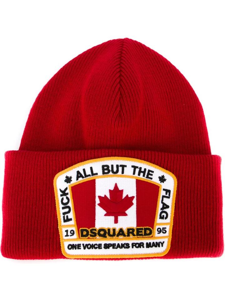 Dsquared2 Logo Patch Beanie