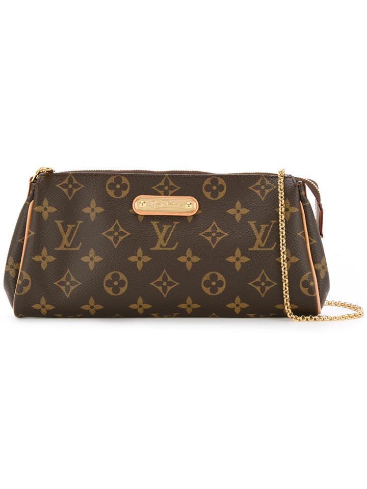 Louis Vuitton Vintage Eva 2way Clutch - Brown