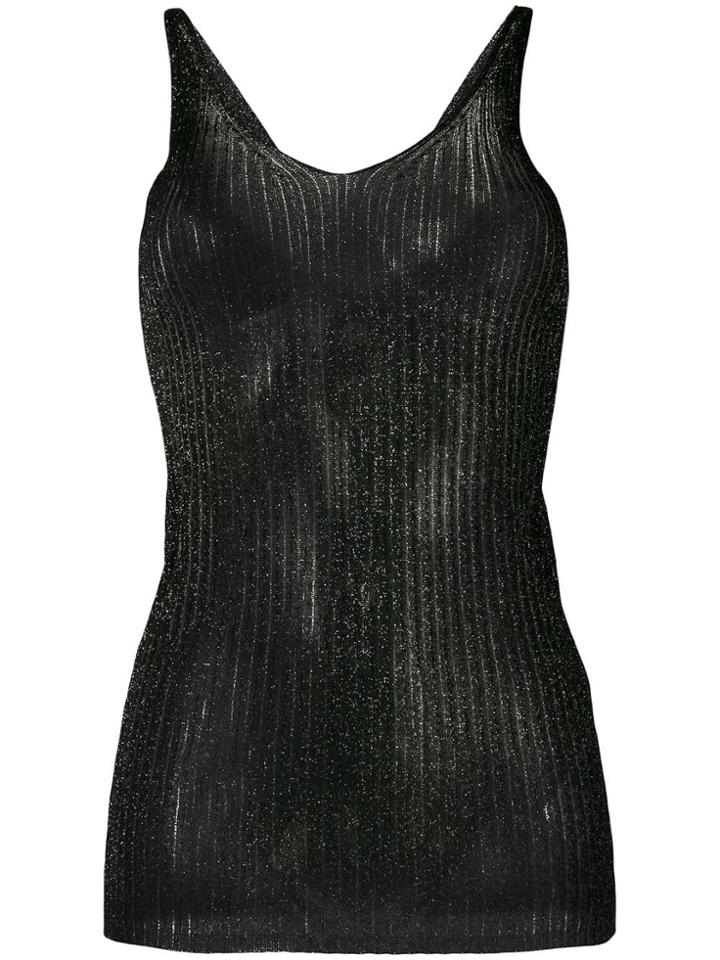 Liu Jo Sheer Tank Top - Black
