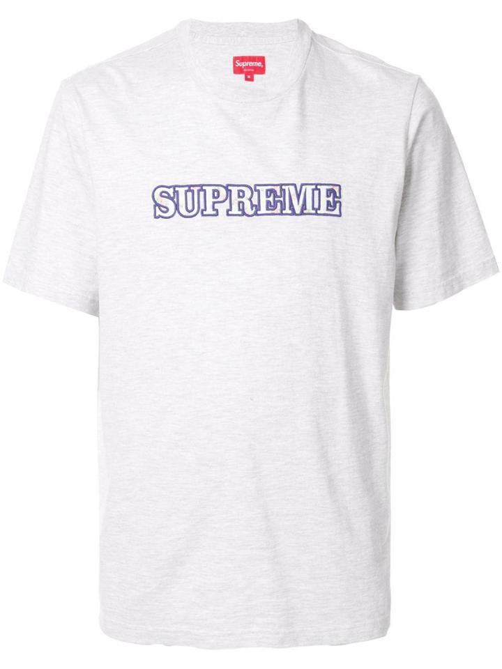 Supreme Floral Logo T-shirt - Grey