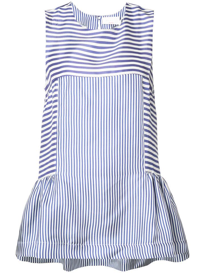 P.a.r.o.s.h. - Striped Sleeveless Top - Women - Silk - S, Blue, Silk