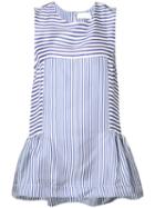 P.a.r.o.s.h. - Striped Sleeveless Top - Women - Silk - S, Blue, Silk
