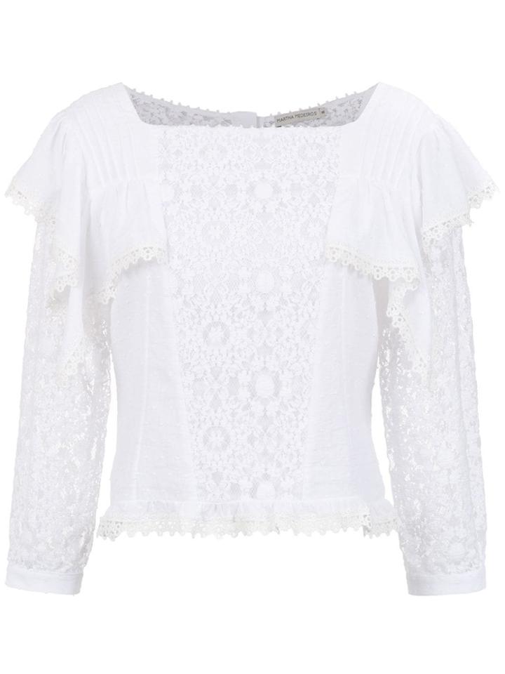 Martha Medeiros Plumete Cropped Trousers - White