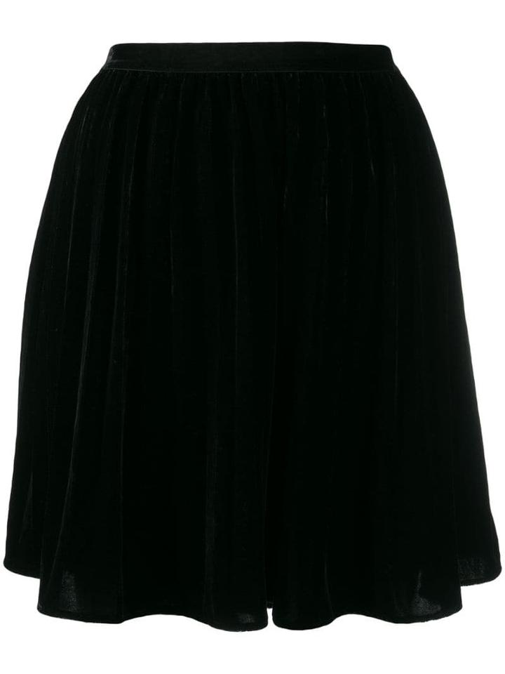 Mes Demoiselles High-waist Flared Mini Skirt - Black