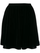 Mes Demoiselles High-waist Flared Mini Skirt - Black