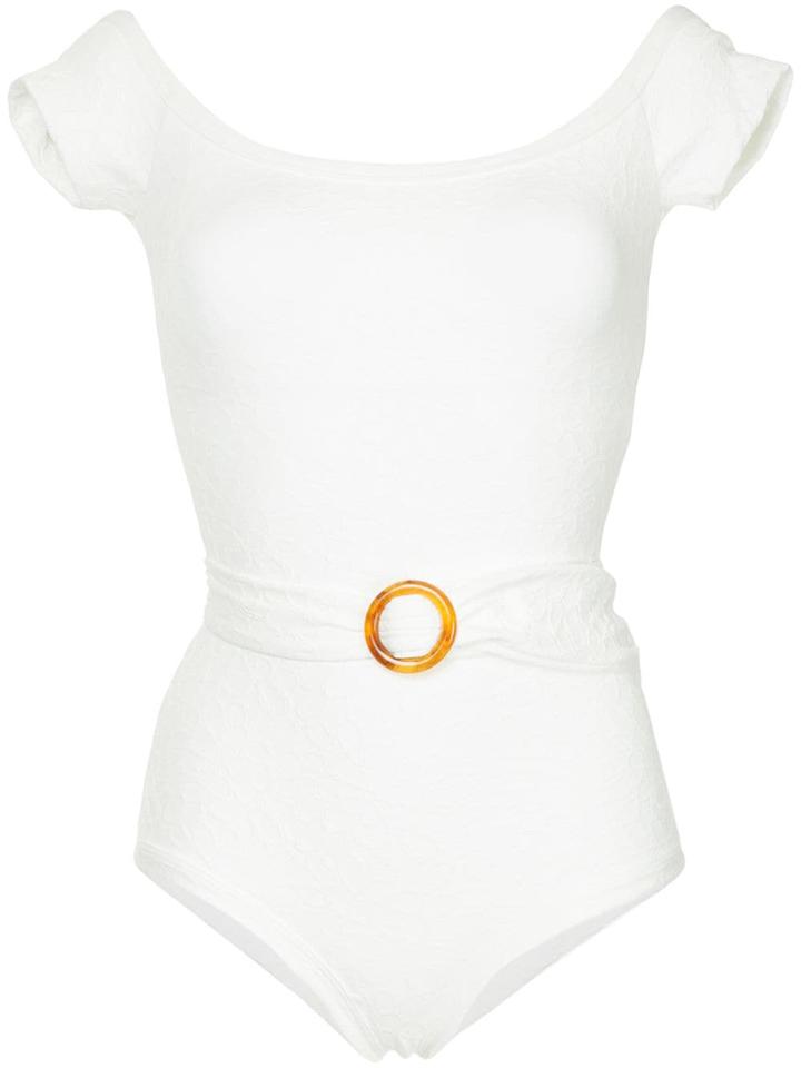 Peony Bathe One Piece - White