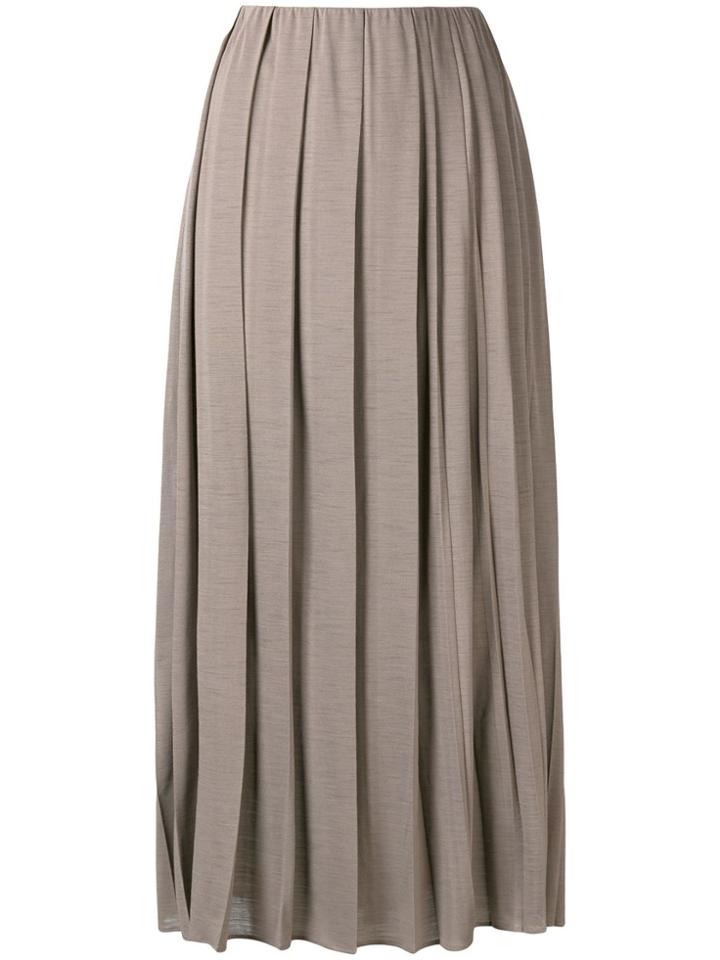 Fabiana Filippi Accordion Pleat Skirt - Nude & Neutrals