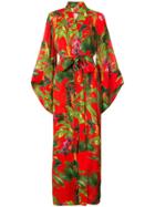 Johanna Ortiz Fire Maker Kimono Dress - Red