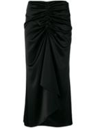 Ssheena Draped Midi Dress - Black
