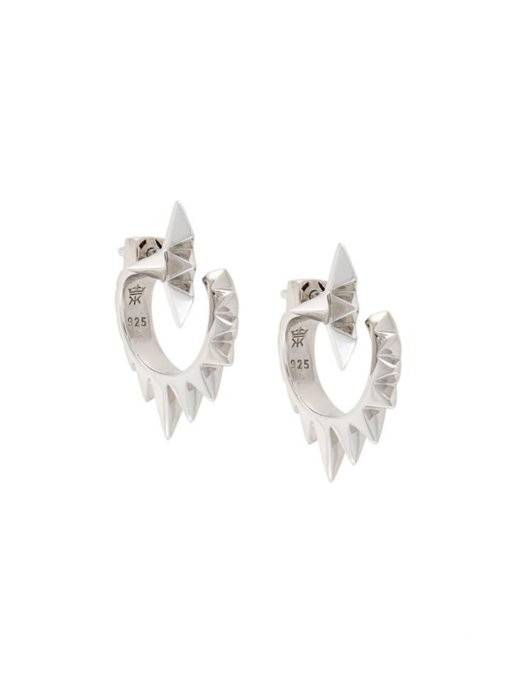 Kasun London Vortex Earrings - Metallic
