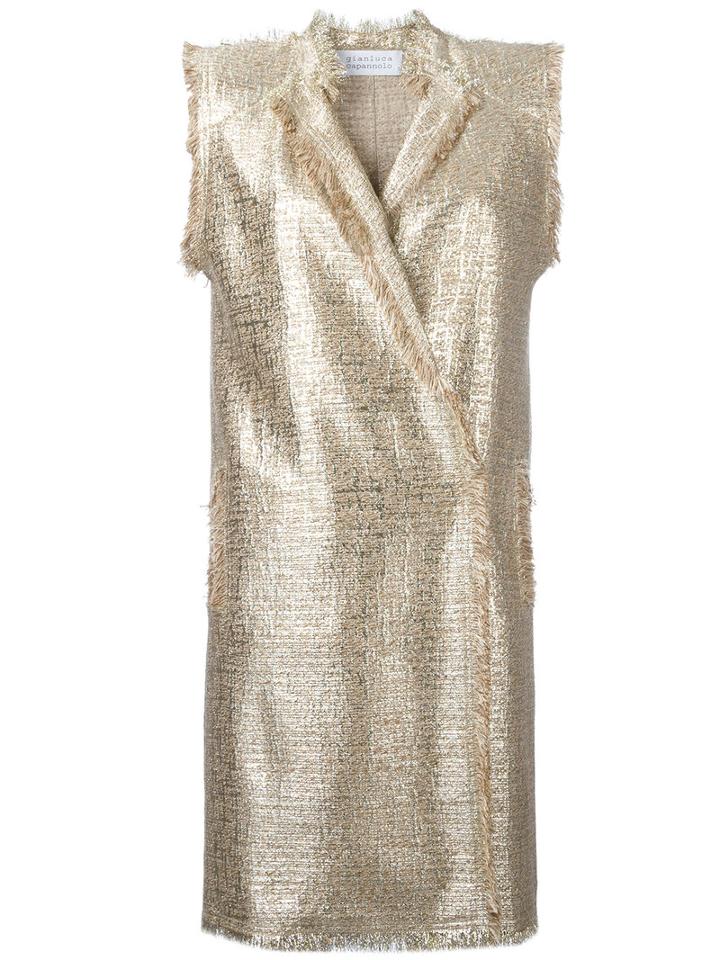 Gianluca Capannolo - Longline Waistcoat - Women - Cotton/acrylic/nylon/polyester - 38, Grey, Cotton/acrylic/nylon/polyester