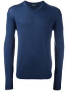 Hackett V-neck Jumper - Blue