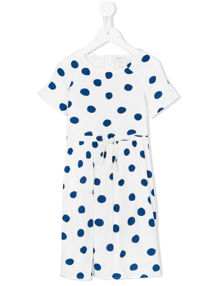 Carrèment Beau - Polka Dot Dress - Kids - Cotton/viscose - 10 Yrs, White