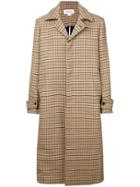 Sunnei Checked Oversized Coat - Nude & Neutrals