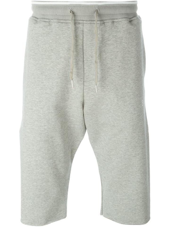 Stampd Drawstring Track Shorts, Men's, Size: M, Grey, Polyester